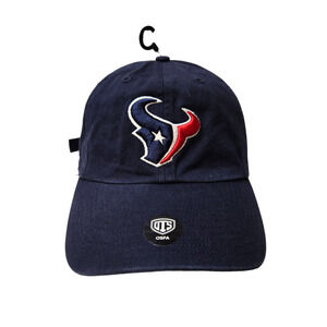 OTS Navy Blue Houston Texas NFL Football Adjustable Men's Cap Hat One Size NEW